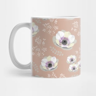 Flower Pattern (beige) Mug